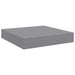 Rafturi de perete, 4 buc., gri, 23 x 23,5 x 3,8 cm, MDF - WALTI WALTI