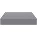 Rafturi de perete, 4 buc., gri, 23 x 23,5 x 3,8 cm, MDF - WALTI WALTI