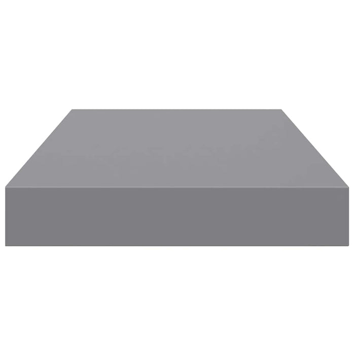 Raft de perete suspendat, gri, 40x23,5x3,8 cm, MDF WALTI