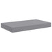 Rafturi de perete suspendate, 4 buc., gri, 40x23x3,8 cm, MDF - WALTI WALTI