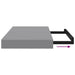 Rafturi de perete suspendate, 4 buc., gri, 40x23x3,8 cm, MDF - WALTI WALTI
