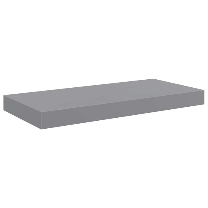 Raft de perete suspendat, gri, 50x23x3,8 cm, MDF - WALTI WALTI