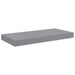 Raft de perete suspendat, gri, 50x23x3,8 cm, MDF - WALTI WALTI