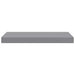 Raft de perete suspendat, gri, 50x23x3,8 cm, MDF - WALTI WALTI