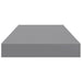 Raft de perete suspendat, gri, 50x23x3,8 cm, MDF - WALTI WALTI