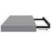 Raft de perete suspendat, gri, 50x23x3,8 cm, MDF - WALTI WALTI