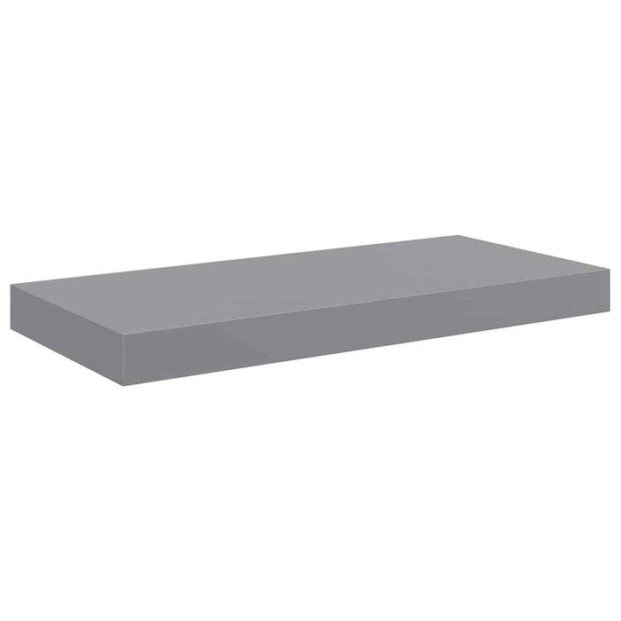 Rafturi de perete suspendate, 2 buc., gri, 50x23,5x3,8 cm, MDF WALTI