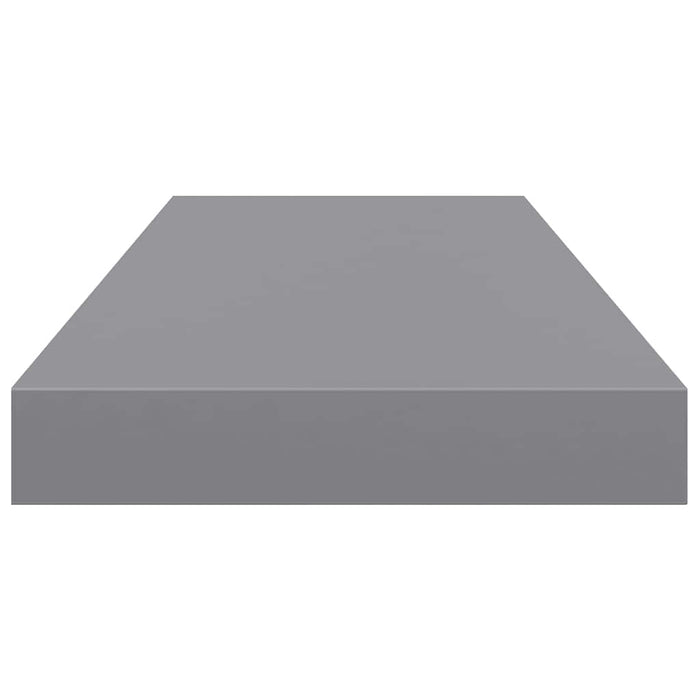 Raft de perete suspendat, gri, 60x23,5x3,8 cm, MDF - WALTI WALTI