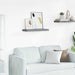 Raft de perete suspendat, gri, 60x23,5x3,8 cm, MDF - WALTI WALTI