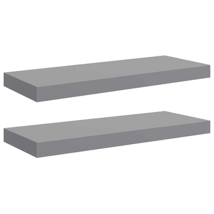 Rafturi de perete suspendate, 2 buc., gri, 60x23,5x3,8 cm, MDF - WALTI WALTI