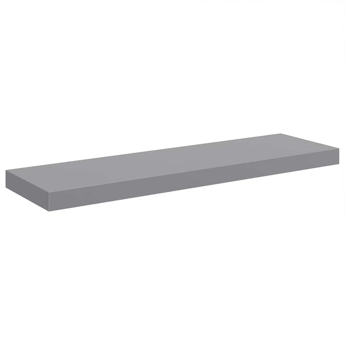 Raft de perete suspendat, gri, 80x23,5x3,8 cm, MDF - WALTI WALTI