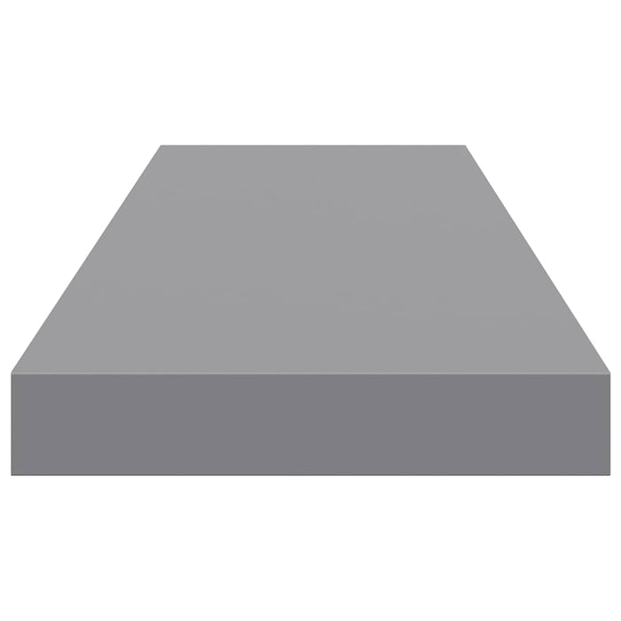 Raft de perete suspendat, gri, 80x23,5x3,8 cm, MDF - WALTI WALTI