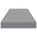 Raft de perete suspendat, gri, 80x23,5x3,8 cm, MDF - WALTI WALTI