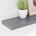 Rafturi de perete suspendate, 2 buc., gri, 80x23,5x3,8 cm, MDF - WALTI WALTI