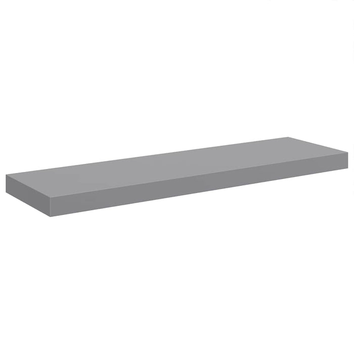 Rafturi de perete suspendate, 2 buc., gri, 80x23,5x3,8 cm, MDF - WALTI WALTI