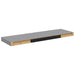 Rafturi de perete suspendate, 2 buc., gri, 80x23,5x3,8 cm, MDF - WALTI WALTI
