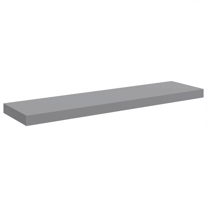 Raft de perete suspendat, gri, 90x23,5x3,8 cm, MDF - WALTI WALTI