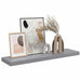 Raft de perete suspendat, gri, 90x23,5x3,8 cm, MDF - WALTI WALTI