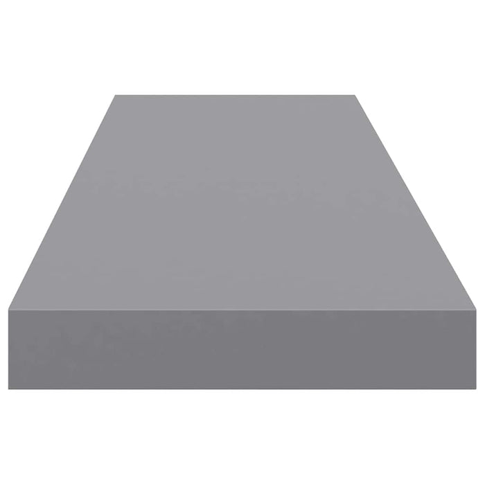 Raft de perete suspendat, gri, 90x23,5x3,8 cm, MDF - WALTI WALTI