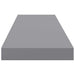 Raft de perete suspendat, gri, 90x23,5x3,8 cm, MDF - WALTI WALTI
