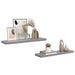 Rafturi de perete suspendate, 2 buc., gri, 90x23,5x3,8 cm, MDF - WALTI WALTI