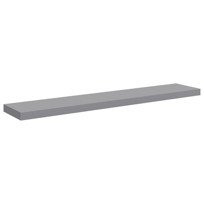 Raft de perete suspendat, gri, 120x23,5x3,8 cm, MDF - WALTI WALTI