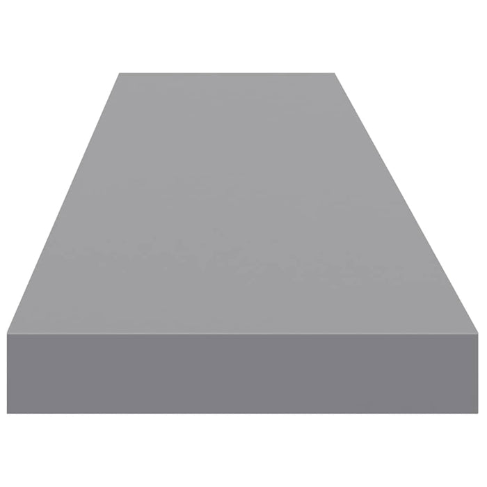 Raft de perete suspendat, gri, 120x23,5x3,8 cm, MDF - WALTI WALTI