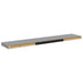 Rafturi de perete suspendate, 2 buc., gri, 120x23,5x3,8 cm, MDF - WALTI WALTI