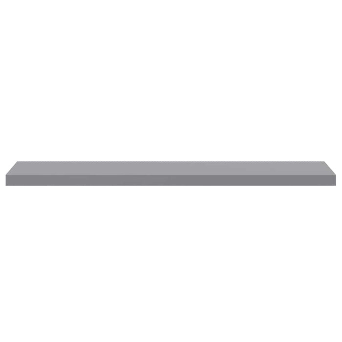 Rafturi de perete suspendate, 4 buc., gri, 120x23,5x3,8 cm, MDF WALTI