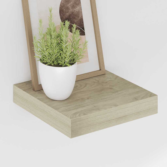 Raft de perete suspendat, stejar, 23x23,5x3,8 cm, MDF - WALTI WALTI