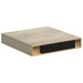 Rafturi perete suspendate, 2 buc., stejar, 23x23,5x3,8 cm, MDF - WALTI WALTI