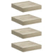 Rafturi perete suspendate, 4 buc., stejar, 23x23,5x3,8 cm, MDF - WALTI WALTI