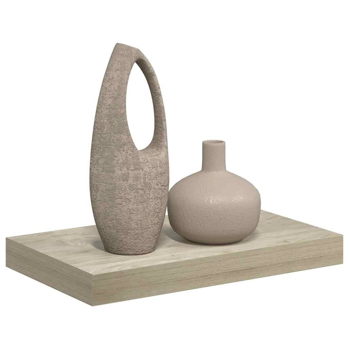 Raft de perete suspendat, stejar, 40x23,5x3,8 cm, MDF WALTI