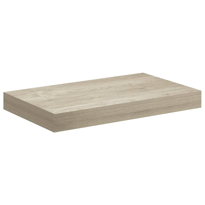 Rafturi de perete suspendate, 2 buc., stejar, 40x23,5x3,8 cm, MDF WALTI