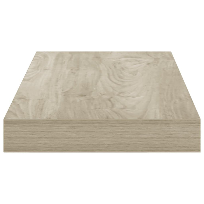 Raft de perete suspendat, stejar, 50x23,5x3,8 cm, MDF WALTI