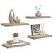 Rafturi de perete suspendate, 4 buc., stejar, 50x23x3,8 cm, MDF - WALTI WALTI