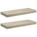 Rafturi de perete suspendate, 2 buc., stejar 60x23,5x3,8 cm MDF - WALTI WALTI