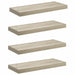 Rafturi de perete suspendate, 4 buc., stejar 60x23,5x3,8 cm MDF - WALTI WALTI