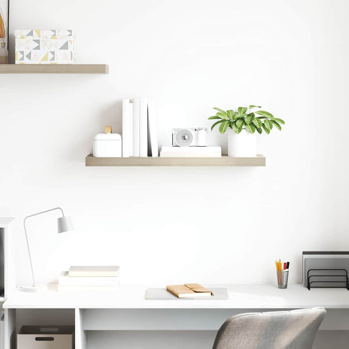 Raft de perete suspendat, stejar, 80x23,5x3,8 cm, MDF - WALTI WALTI