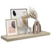Raft de perete suspendat, stejar, 80x23,5x3,8 cm, MDF - WALTI WALTI
