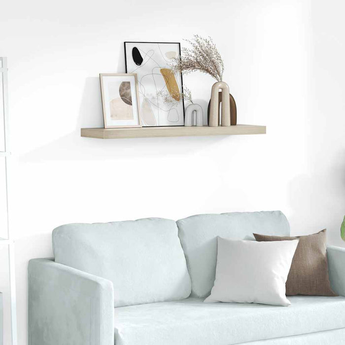 Raft de perete suspendat, stejar, 90x23,5x3,8 cm, MDF - WALTI WALTI
