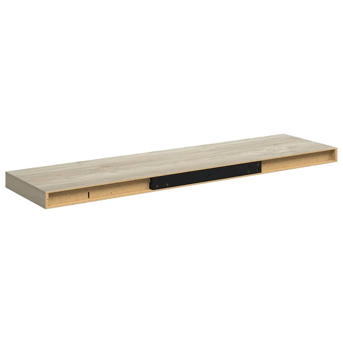 Rafturi de perete suspendate 2 buc., stejar, 90x23,5x3,8 cm MDF - WALTI WALTI