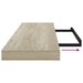 Rafturi de perete suspendate 2 buc., stejar, 90x23,5x3,8 cm MDF - WALTI WALTI