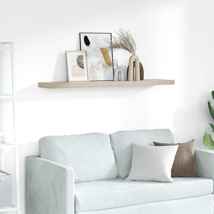 Raft de perete suspendat, stejar, 120x23,5x3,8 cm, MDF - WALTI WALTI