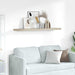 Raft de perete suspendat, stejar, 120x23,5x3,8 cm, MDF - WALTI WALTI