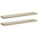 Rafturi perete suspendate, 2 buc., stejar, 120x23,5x3,8 cm, MDF - WALTI WALTI