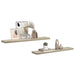 Rafturi perete suspendate, 2 buc., stejar, 120x23,5x3,8 cm, MDF - WALTI WALTI