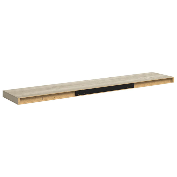 Rafturi perete suspendate, 2 buc., stejar, 120x23,5x3,8 cm, MDF - WALTI WALTI