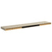Rafturi perete suspendate, 2 buc., stejar, 120x23,5x3,8 cm, MDF - WALTI WALTI