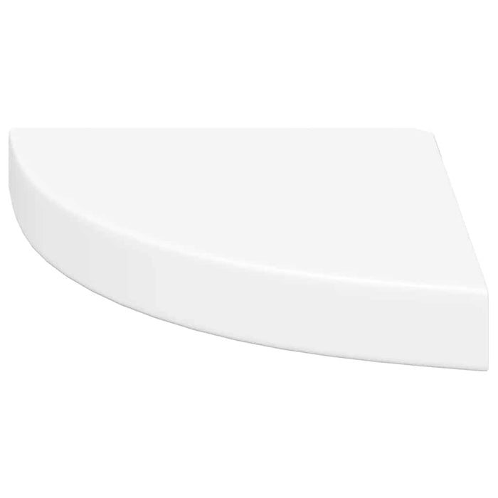 Raft colțar de perete, alb, 25 x 25 x 3,8 cm, MDF - WALTI WALTI